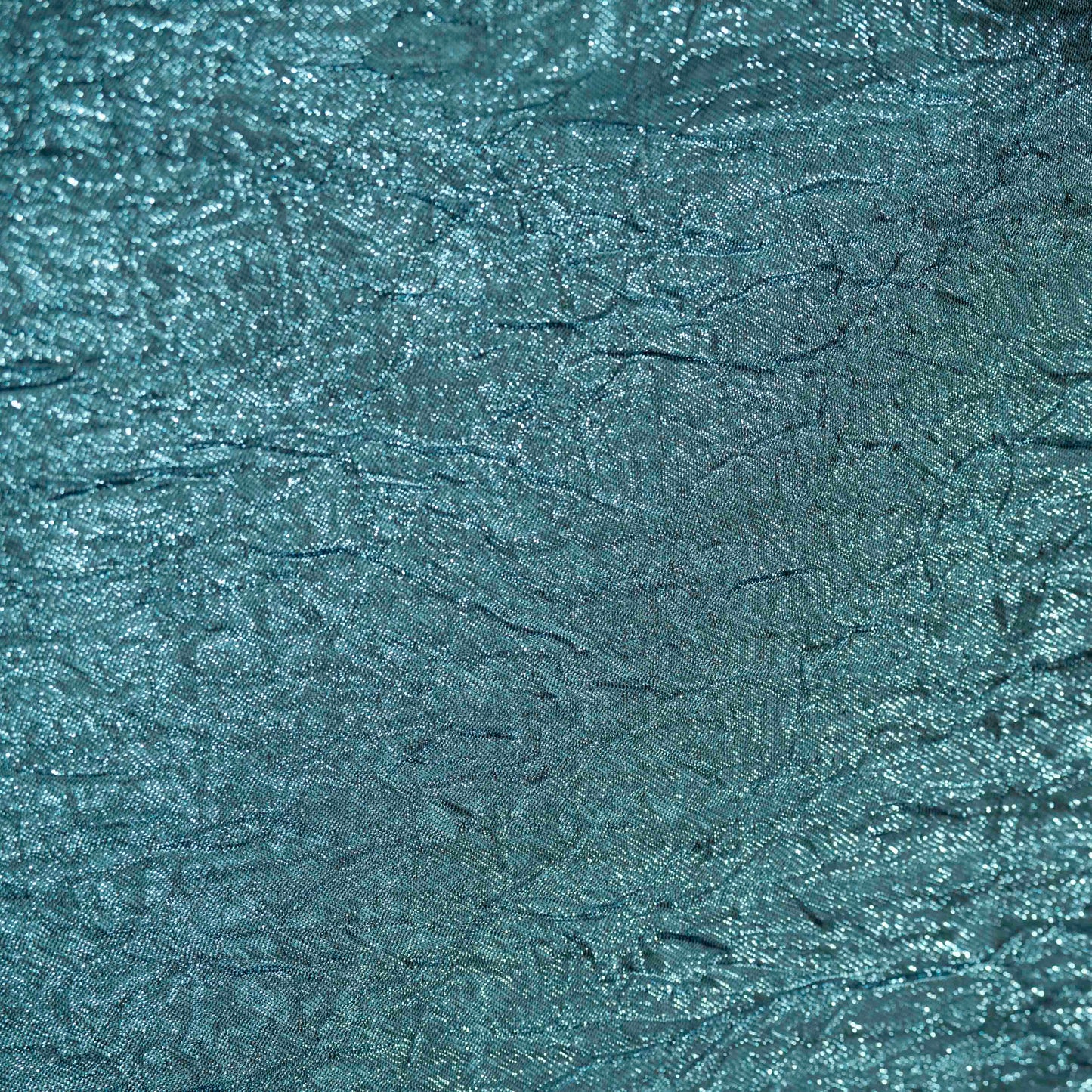 Metallic Crushed Brocade Fabric