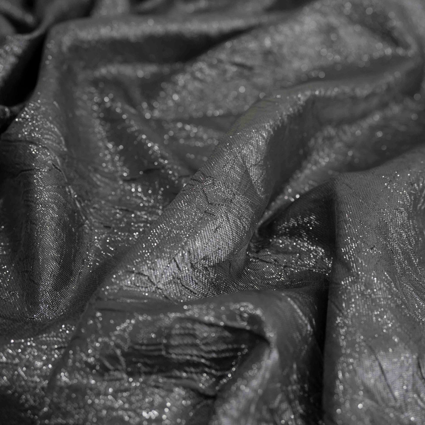 Metallic Crushed Brocade Fabric
